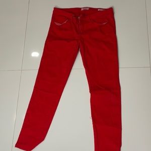 Woman’s Red Guess Skinny Jeans